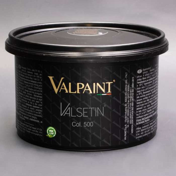 Изображение Перламутровая Краска С эффектом Шёлка Valpaint Valsetin — Вальсетин (Серебро:)