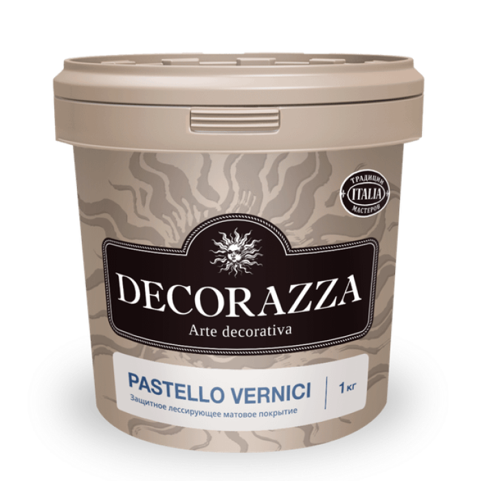 Изображение Защитное Лессирующее Матовое Покрытие Decorazza Pastello Vernici (ПАСТЕЛЛО Верничи)