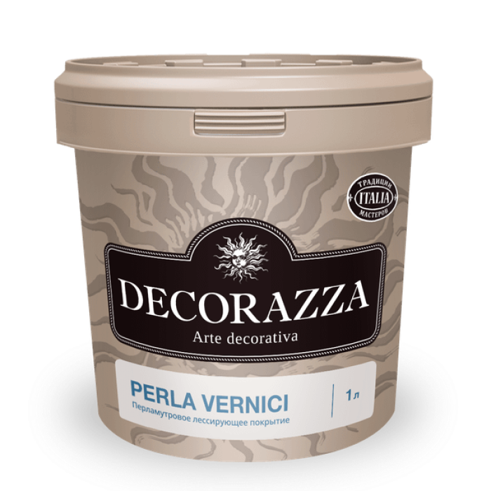 Изображение Декоративное Перламутровое Лессирующее Покрытие Decorazza Perla Vernici (ПЕРЛА Верничи) База Argento