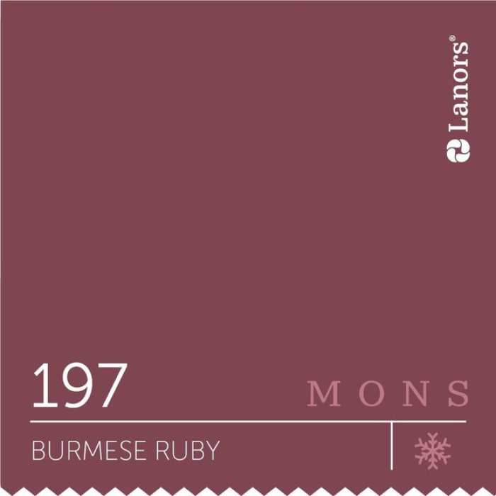 Изображение Краска Lanors mons Времена Года: Зима Burmese Ruby — Бирманский Рубин Mons Satin 12% Блеска
