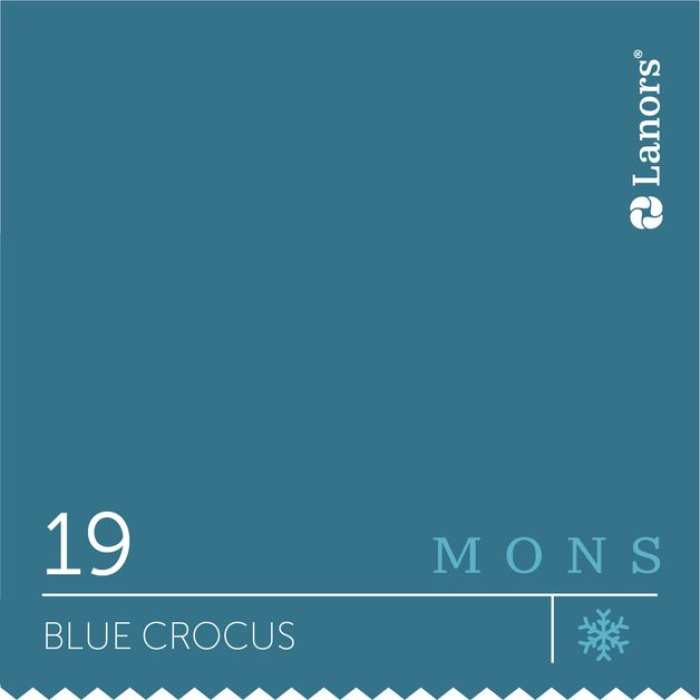 Изображение Краска Lanors mons Времена Года: Зима Blue Crocus — Синий Крокус Mons Satin 12% Блеска