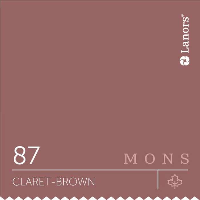 Изображение Краска Lanors mons Времена Года: Осень Claret-Brown — Бордово-Коричневый Mons Eggshell 7% Блеска