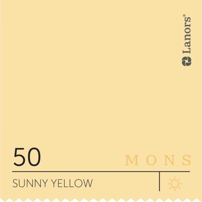 Изображение Краска Lanors mons Времена Года: Лето Sunny Yellow — Солнечный Желтый Mons Satin 12% Блеска