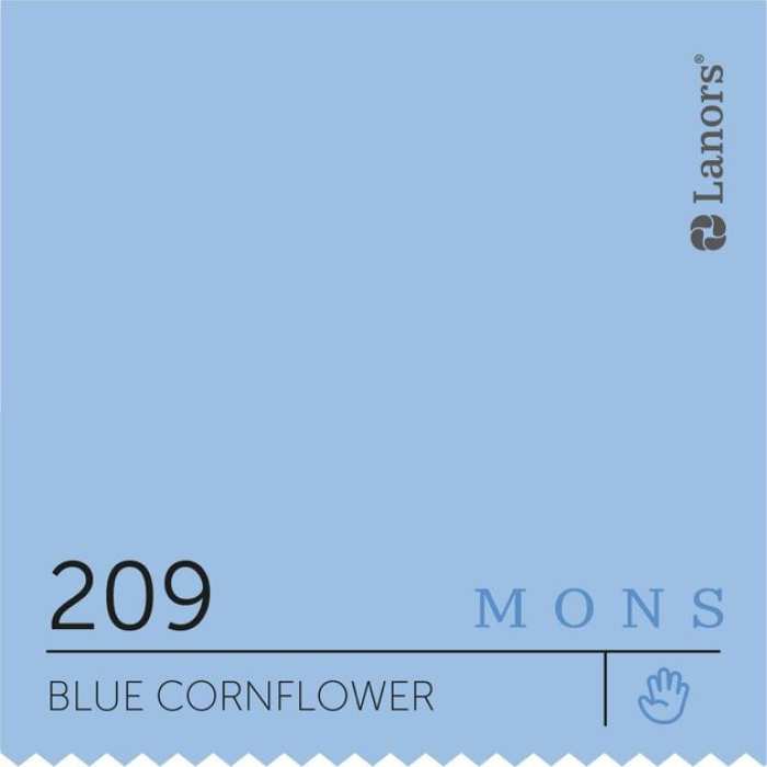 Изображение Краска Lanors Mons Kids Blue Cornflower — Синий Василёк Mons Satin 12% Блеска
