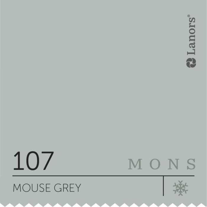 Изображение Краска Lanors mons Времена Года: Зима Mouse Grey — Мышиный Серый Mons Eggshell 7% Блеска