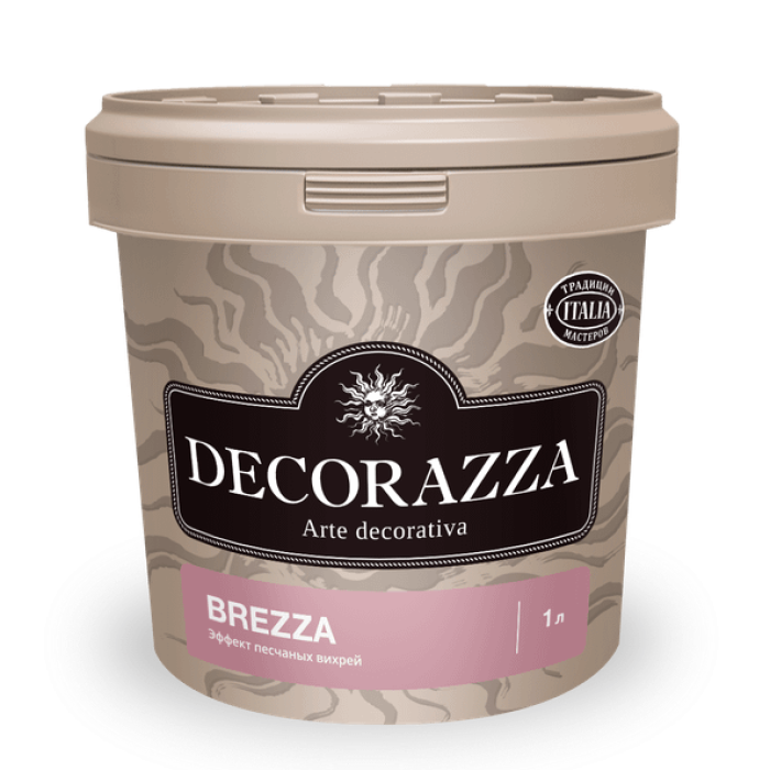 Изображение Декоративное Покрытие С эффектом Песчаных Вихрей Decorazza Brezza (БРИЦЦА) База Argento
