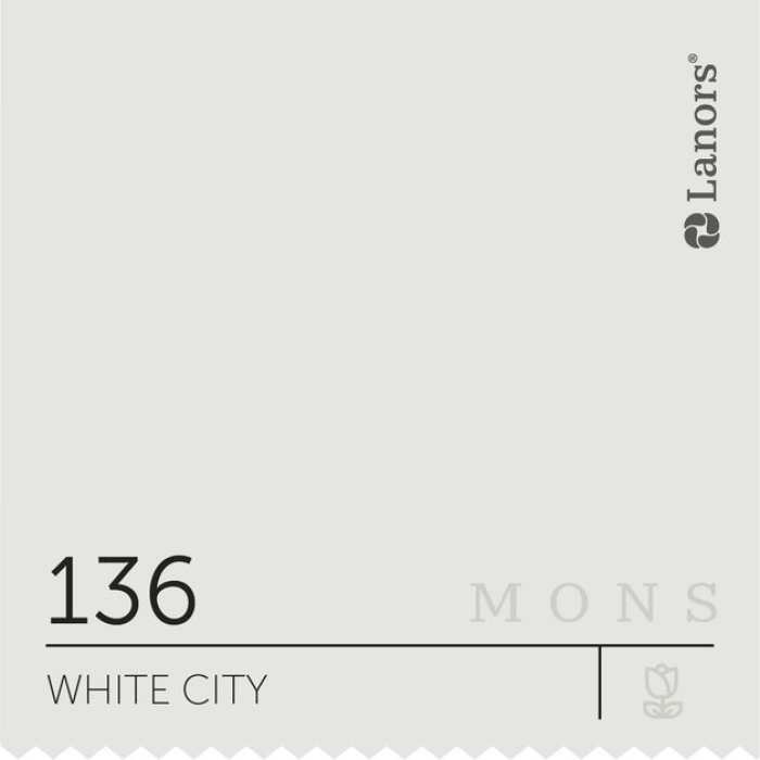 Изображение Краска Lanors mons Времена Года: Зима White City — Белый Город Mons Eggshell 7% Блеска