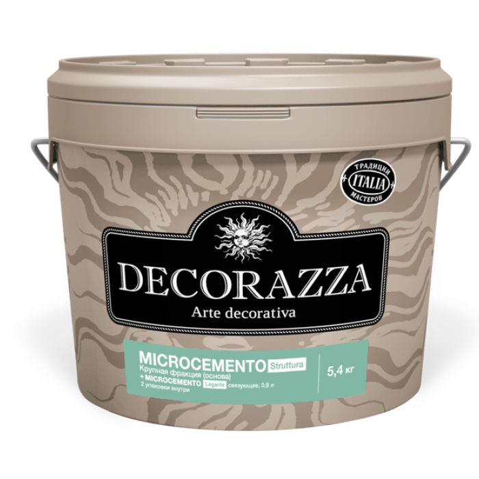 Изображение Высокопрочный Материал С эффектом Крупной Фракции Бетона Decorazza Microcemento Struttura Struttura + Legante