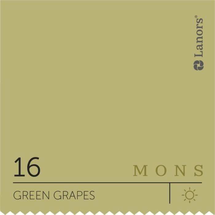 Изображение Краска Lanors mons Времена Года: Лето Green Grapes — Зеленый Виноград Mons Satin 12% Блеска
