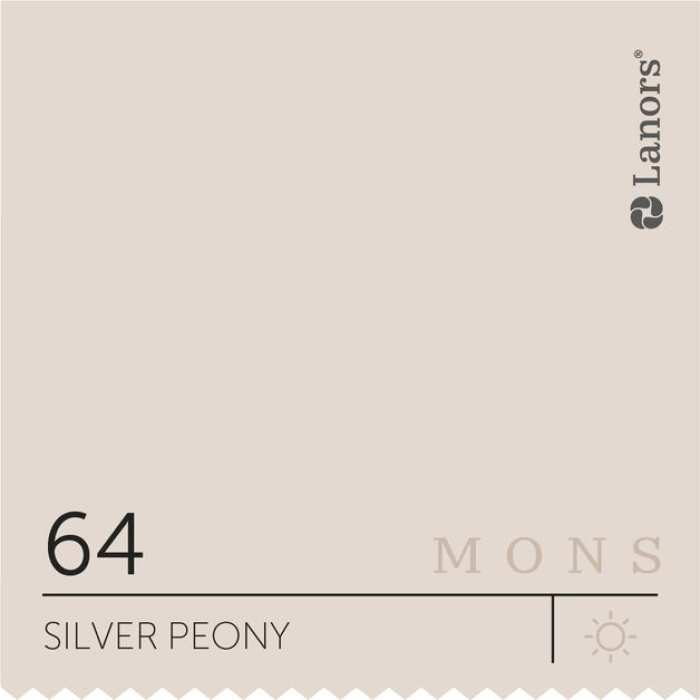 Изображение Краска Lanors mons Времена Года: Лето Silver Peony — Серебрянный Пион Mons Eggshell 7% Блеска