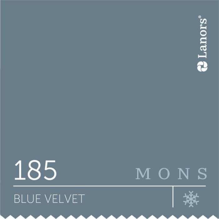 Изображение Краска Lanors mons Времена Года: Зима Blue Velvet — Синий Бархат Mons Eggshell 7% Блеска
