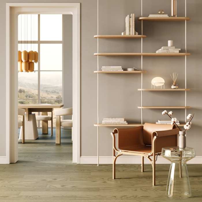 Кварцевый паркет Quartz Parquet Классик 7/1,2 мм Дуб Флэт Уайт 1258-55 №3