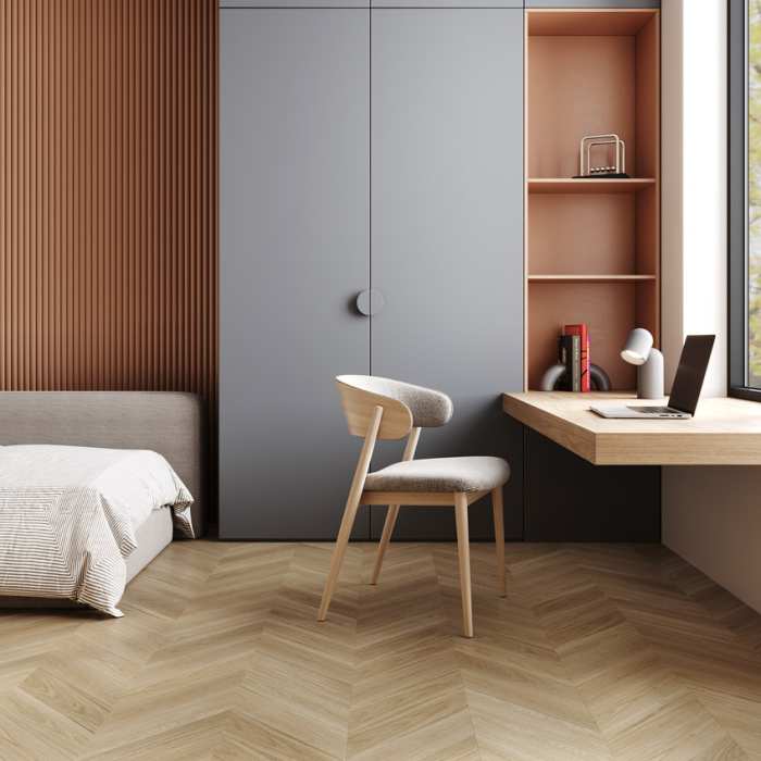 Кварцевый паркет Quartz Parquet Французская ёлка Дуб Испанский 99-404 №2