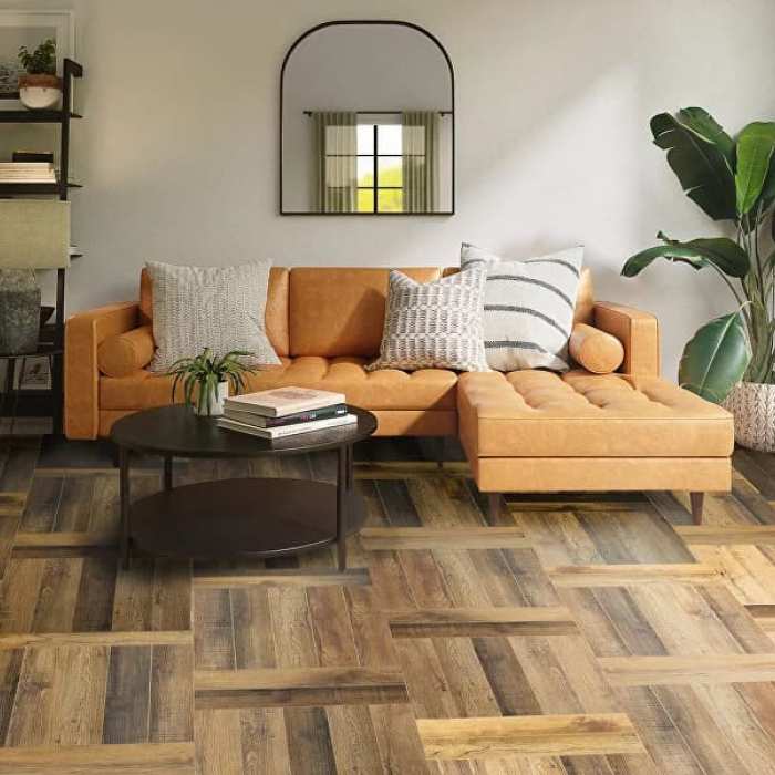 Изображение Каменно-полимерная SPC плитка Respect Floor 2306 Дуб Амбарный