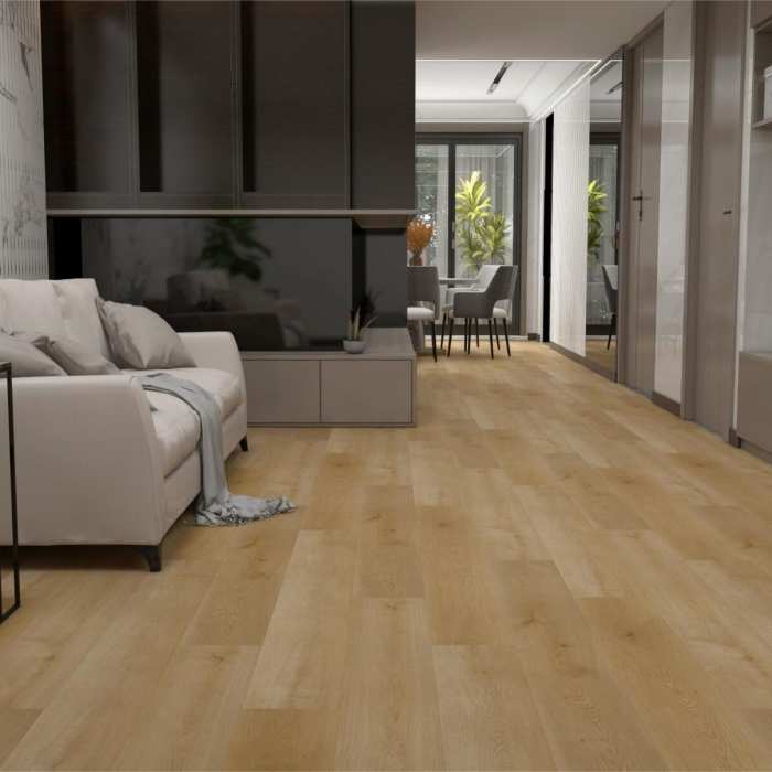 Каменно-полимерная SPC плитка Respect Floor 8303 Дуб Натур