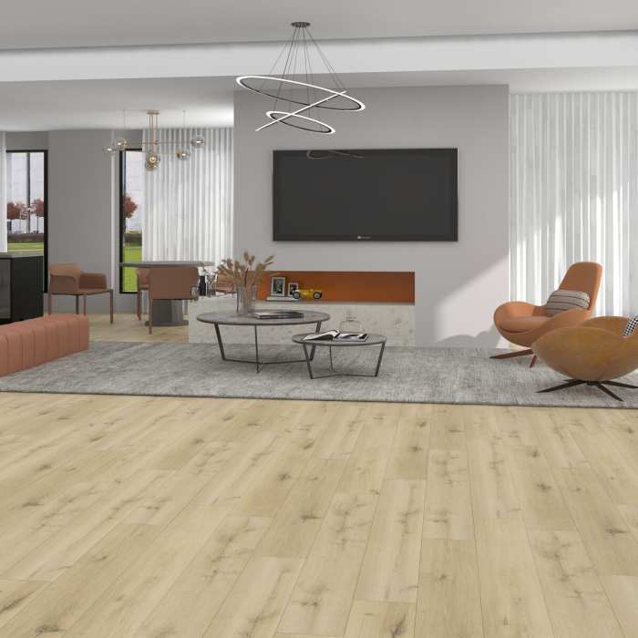 Каменно-полимерная SPC плитка Respect Floor 8310 Дуб Шампань