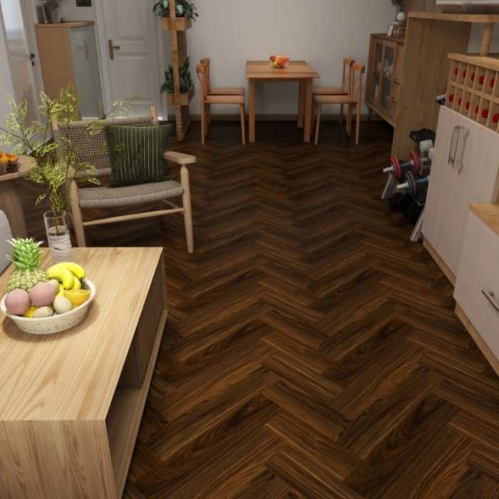 Кварцвиниловый SPC ламинат Union Art Орех Картен AR03-13