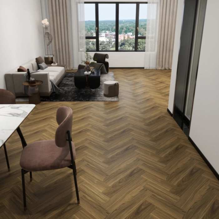 Кварцвиниловый SPC ламинат Union Art Орех Ариал AR03-16