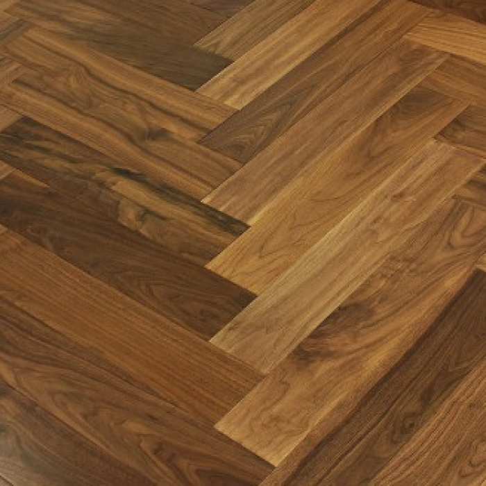 Изображение Инженерная доска Vecchio Parquet Английская ёлочка Европейский Орех Монреаль