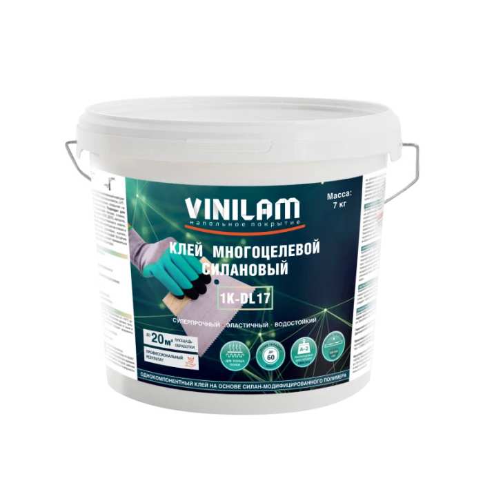 Изображение Клей Vinilam 1K-DL17 многоцелевой силановый 7 кг