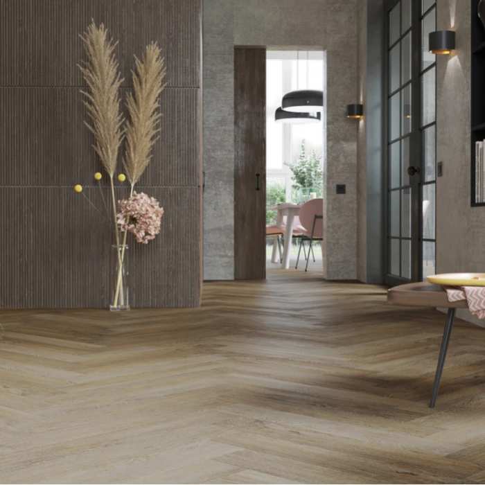 Кварцвиниловая плитка Vinilam Parquet Herringbone Паркет Тусон IS11377 №5
