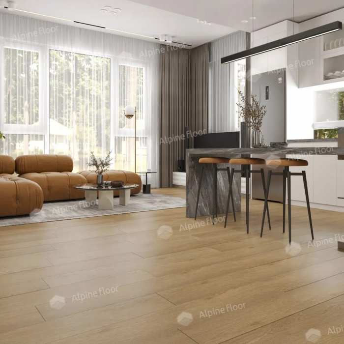 Кварцвиниловая плитка SPC Alpine Floor Classic ECO 173-6 МС Клен классический №3