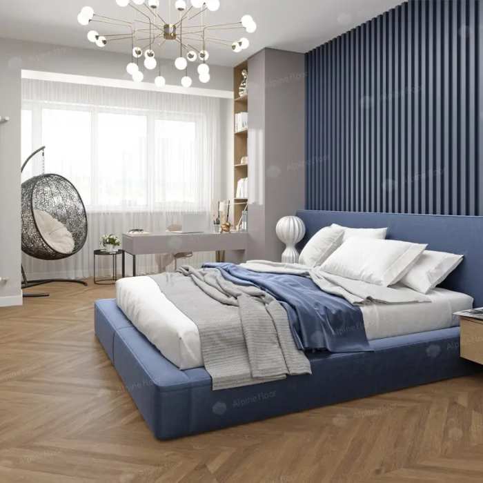 Кварцвиниловая плитка ПВХ Alpine Floor Easy Line ECO 3-25 Французская ёлочка №2