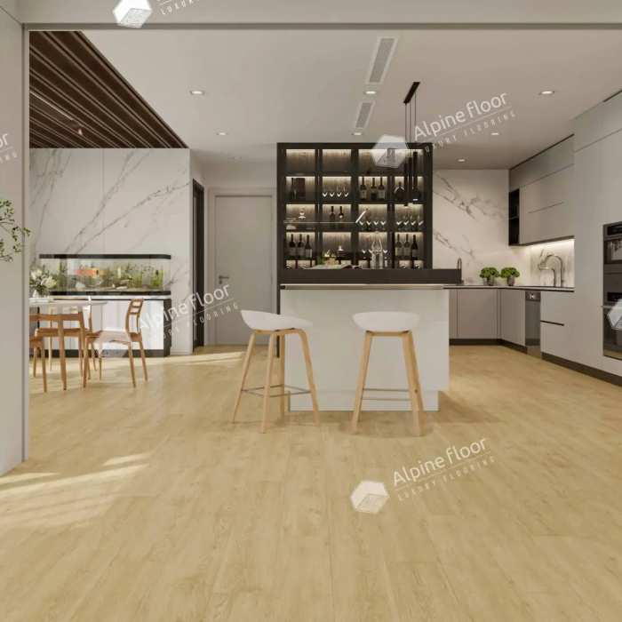 Кварцвиниловая плитка ПВХ Alpine Floor Easy Line ECO 3-23 Дуб кремовый