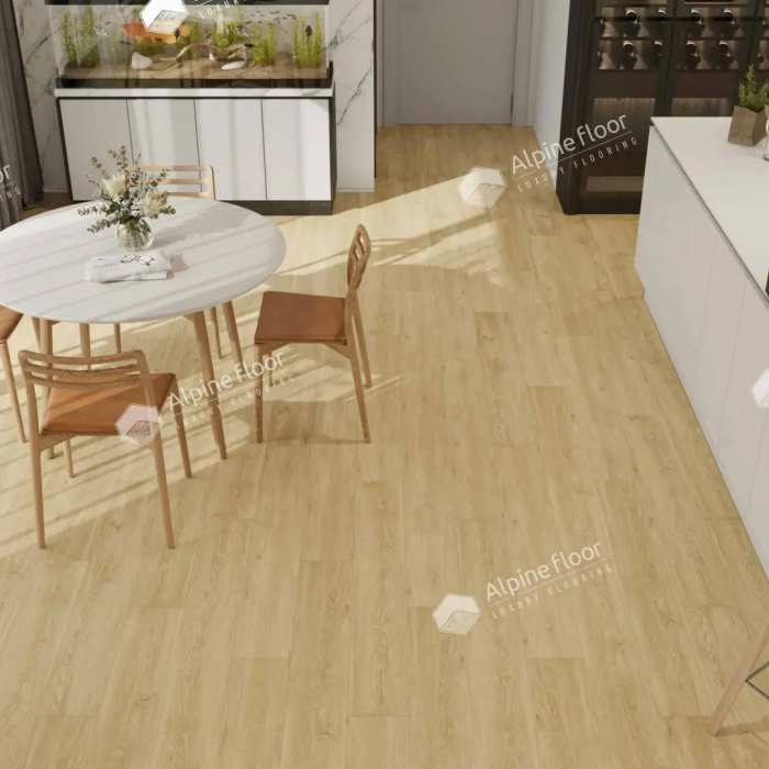 Кварцвиниловая плитка ПВХ Alpine Floor Easy Line ECO 3-23 Дуб кремовый №2