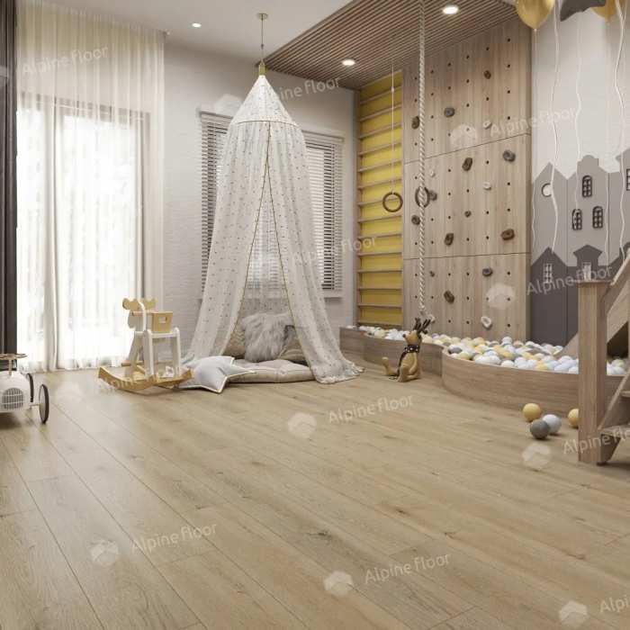 Кварцвиниловая плитка ПВХ Alpine Floor Easy Line ECO 3-27 Дуб Миндальный