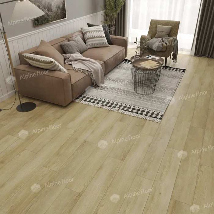 Кварцвиниловая плитка ПВХ Alpine Floor Easy Line ECO 3-33 Дуб старинный №4