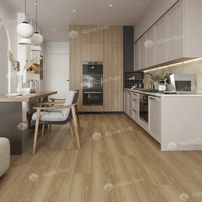 Кварцвиниловая плитка ПВХ Alpine Floor Easy Line ECO 3-38 Дуб Сантана