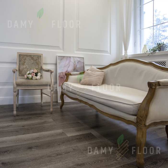 Кварцевый SPC ламинат Damy Floor Family Дуб Мореный T7020-7 №2