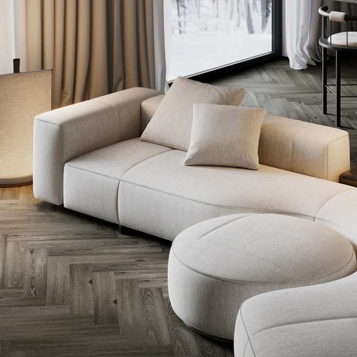 Кварцевый SPC ламинат Fargo Parquet Дуб Рыцарский Замок 33-379-6 4/0.5мм №2