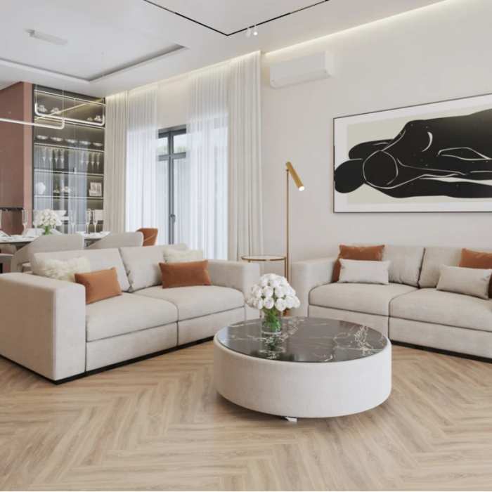 Кварцвиниловая плитка Vinilam Parquet Herringbone Glue Паркет Монпелье GD11355 №5