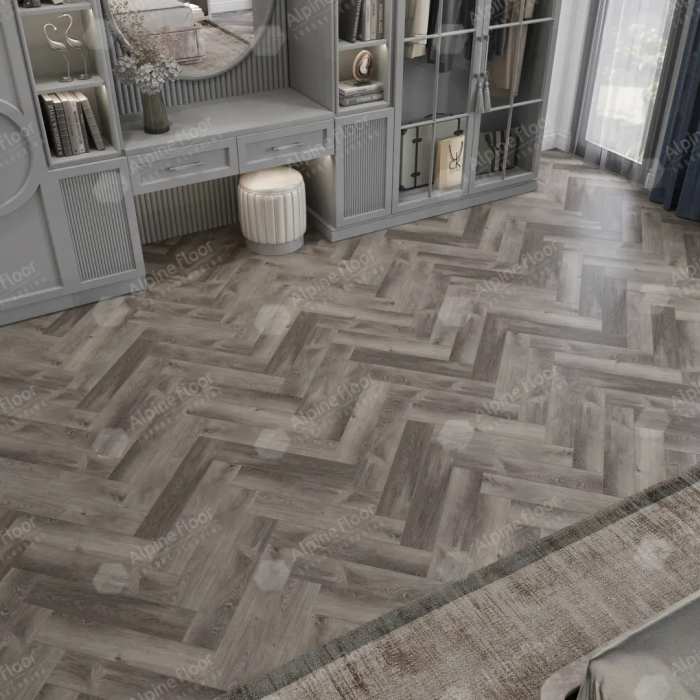Кварцвиниловая плитка SPC Alpine Floor Parquet Light ECO 13-13 Дуб Мерга №6
