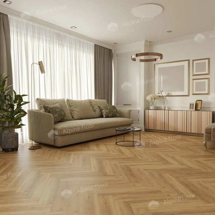 Кварцвиниловая плитка SPC Alpine Floor Parquet Light ECO 13-30 Дуб Буна №3