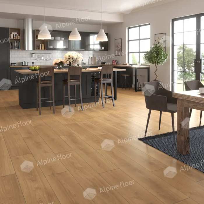Каменно-полимерная плитка SPC Alpine Floor Pro Nature 64637 Oak Sajo
