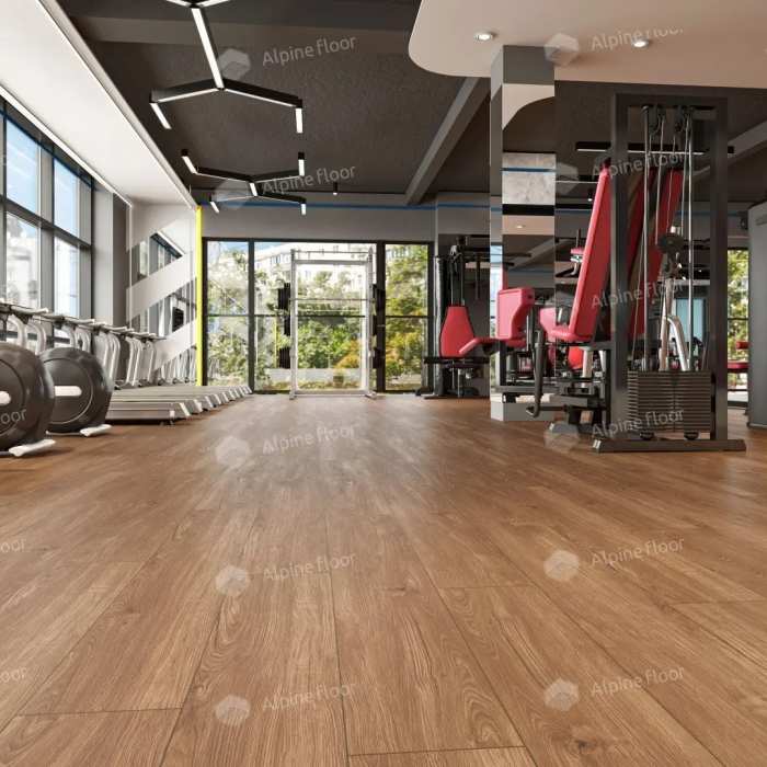 Кварцвиниловая плитка SPC Alpine Floor Sequoia ECO 6-12 Секвойя Темная №4