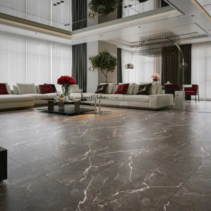 Каменно-полимерная плитка SPC Alpine Floor Stone Mineral Core ECO 4-29 Сторм