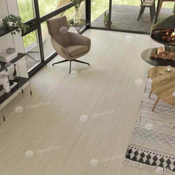 Кварцвиниловая плитка ПВХ Alpine Floor Ultra ECO 5-14 Дуб снежный
