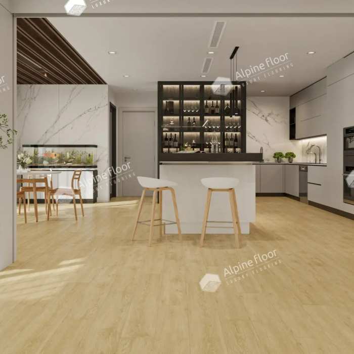Кварцвиниловая плитка ПВХ Alpine Floor Ultra ECO 5-23 Дуб кремовый