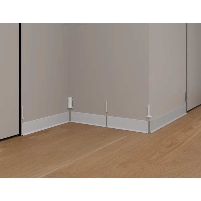Плинтус Laconistiq Adhesive RAL 9016 Белый Матовый Порошковый 60 мм №2