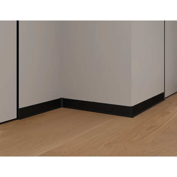 Плинтус Laconistiq Adhesive RAL 9005 Черный Матовый Порошковый 60 мм №3