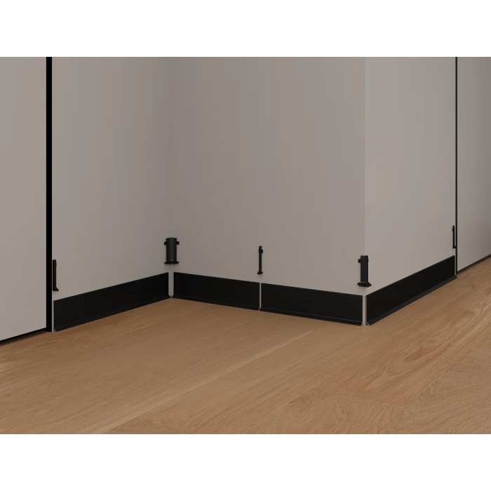 Плинтус Laconistiq Adhesive RAL 9005 Черный Матовый Порошковый 60 мм №2