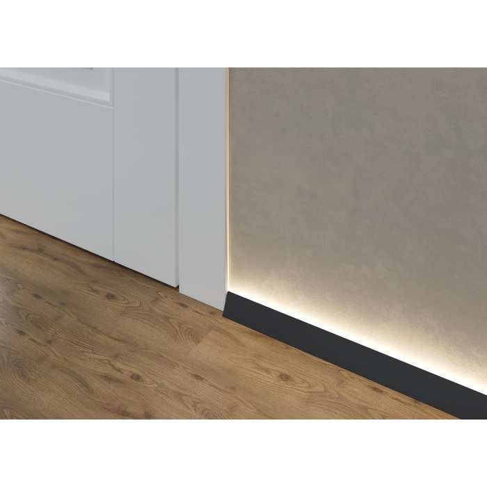 Микроплинтус Laconistiq Light Черный анодированный №9