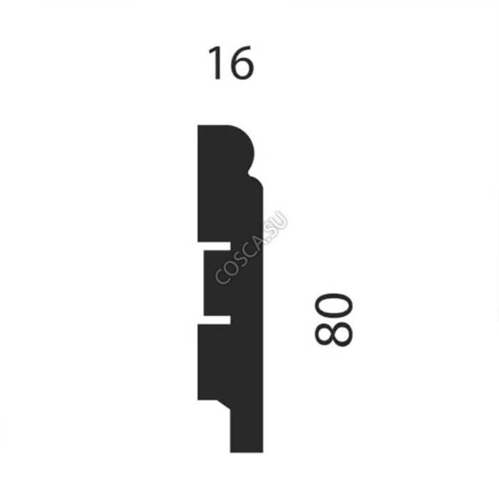 Плинтус Сosca AP09 80x16x2400 мм №2
