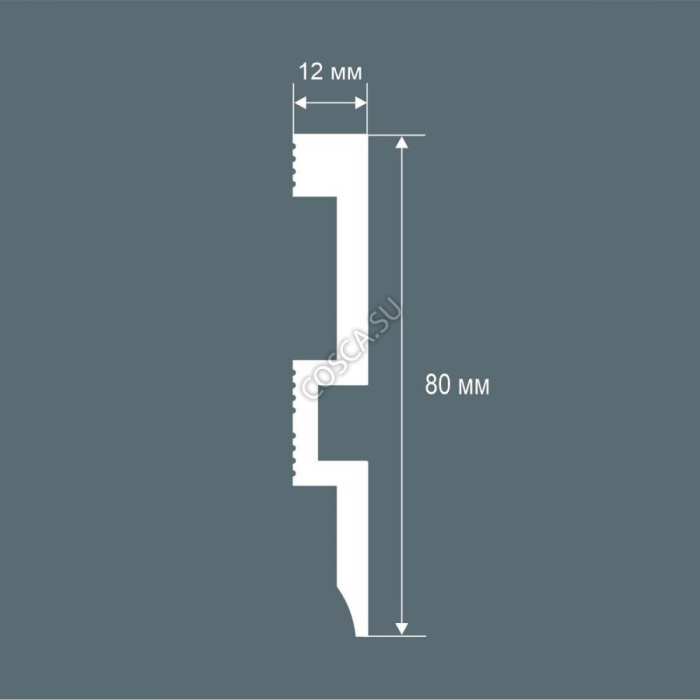 Плинтус Сosca PX059, 80x12 мм №3