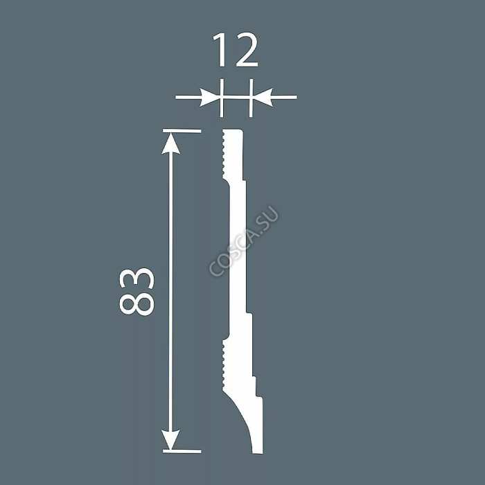 Плинтус Сosca PX042, 83x12 мм №2