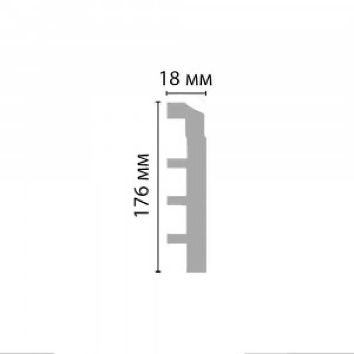 Плинтус напольный Decomaster A246 18х176х2000 мм №2